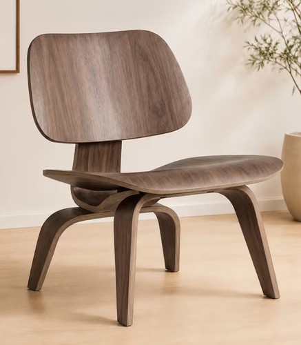 Repro eames walnut lcw molded - walnut,