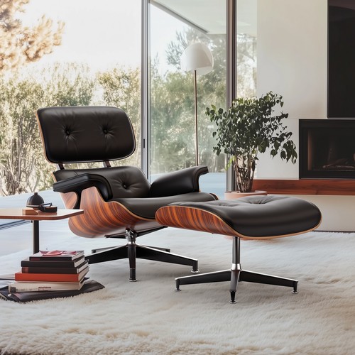 Eames lounge chair and - chair, ottoman