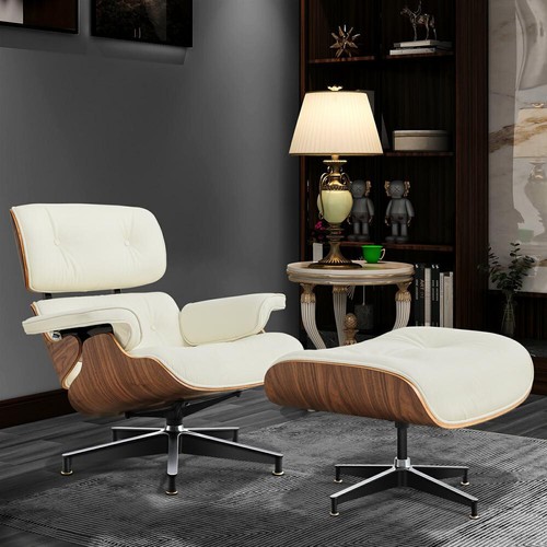 Walnut eames style lounge - walnut, eames-style